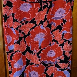 Red & Purple Skirt - Who What Wear